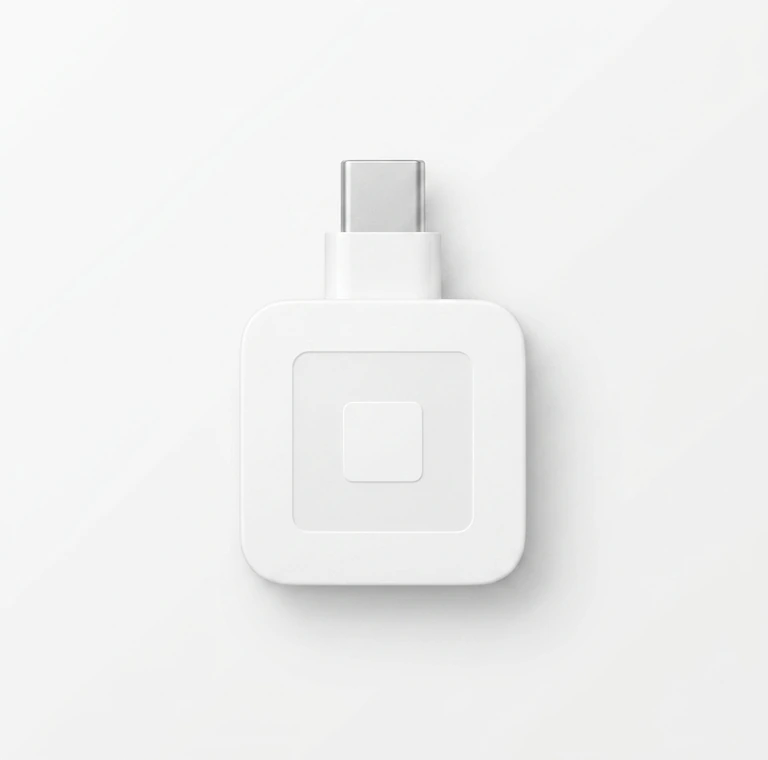 Square magstripe reader product render